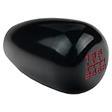DEWHEL JDM Racing Type R Style 6 Speed 6MT Manual Gear Stick Shift Knob Compatible with Honda Civic Accord S2000 Acura Integra (Black)