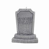 Gift Republic Basically Dead Tombstone Candle, Grey, one Size