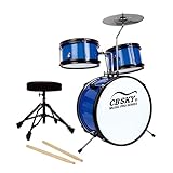 CB SKY 5-piece Kids / Junior Drum Set /Kids Musical toys, Musical instrument for ages 3-5 5-9
