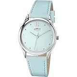Limit Ladies Quartz Watch Silver Coloured case Aqua dial and Strap 6018.37