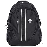 Trespass Deptron, Black, Backpack 30L with Internal Laptop Compartment & Internal Organizer, Black