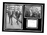 A3 Poster Kray Twins Signed Autographed Print Ronnie & Reggie Firm Gangsters