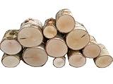 Round Logs for Decoration - Birch - 20cm Long - Covers 30cm x 40cm (0.12 metre squared) Kiln Dried Bug Free Lovely Smell