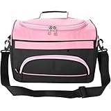 Large Capacity Hairdressing Carrying Bag with Shoulder Strap,Professional Hairdressing Equipment Beauty Salon Tool Travel Storage Case,Portable Barber Toolkit Comb Scissors Clip Storage