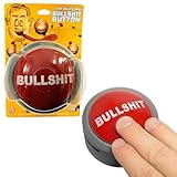 Funtime Bullshit Button - Gadget (Packaging May Vary),Red