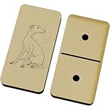 Azeeda 'Elegant Italian Greyhound' Domino Set & Box (DM00049743)