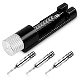 Teaaha Watch Link Removal Kit with 3 Spare Pins, Comprehensive Tool Set for Adjusting and Removing Watch Bands, Extra Replacement Pins, Compatible with Various Sizes