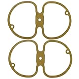 2PCS Cylinder Head Cover Gasket Compatible With Motorcycle Models R100 R100RS R100CS R100RT 7 T CS RS RT S 1976 1984 For Part Number 11121338426 11120023150 Aftermarket Replacement