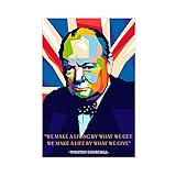 Winston Churchill Celebrity Quotes Retro Decoration 1 Canvas Poster Bedroom Decor Sports Landscape Office Room Decor Gift Unframe:12x18inch(30x45cm)