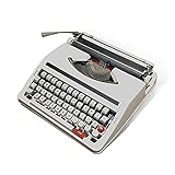 ZXNQ Machinery Typewriter Old fashioned Manual Typewriter, Portable and Easy to Use - Red Black ribbon Set 30 * 30 * 10CM