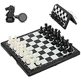 Sharelove Mini Magnetic Chess Set, Portable Folding Chess Board for Kids Children Adults, Mini Chess Set for Outings and Travel, Practical Educational Board Gifts (17.5x17.5cm)