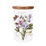 Portmeirion Home & Gifts BGIA48030 Airtight Storage Jar, Earthenware, Multi-Colour Colour, 20cm