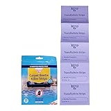 Zero In Carpet Beetle & Moth Killer Strip - 20-Pack Place in Wardrobes, Cupboards and Drawers to Kill Moths, Eggs and Larvae Fragranced