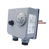 IMIT TLSC 07050 542816 Adjustable (60-90 Degrees °C) Dual Immersion Thermostat - Twin Control and Manual Reset high Limit stat for Oil Fired Boiler.