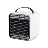 DUBTEDHOU Portable Air Cooler Conditioner, 3 In 1 USB Air Cooler 3 Gear Speed Multicolor(White)