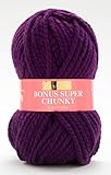 Sirdar HAYFIELD Bonus Super Chunky Knitting Wool/Yarn 100g -840 Purple