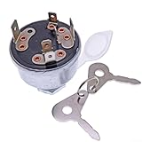 Yuanpgky Compatible with for Lucas 35670 Tractor Ignition Switch with 2 Keys, 4-Position Off/On/Heater/Ignition, 12V/24V Voltage Compatible with for Agricultural and Plant Equipment