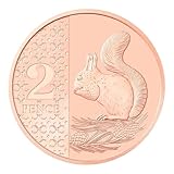 C1BLY's 2024 King Charles III Commemorative Two Pence Coin, Red Squirrel Design, Royal Mint, Uncirculated