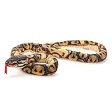 Zappi Co 100% Recycled Plush Burmese Python Snake Toy (100cm Length) Stuffed Soft Cuddly Eco Friendly Brown for New Born Child