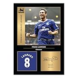 Icons Wall Art – Frank Lampard Chelsea Legends A4 Printed Photo Display – Digitally Reproduced Signature – Football/Soccer Fan Gift – Unframed Chelsea Memorabilia Poster