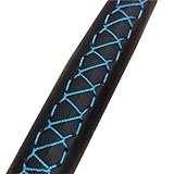 Suede Artificial Leather Car Steering Wheel Cover For Seat For Ibiza 6L For Leon 2007 2008 Sport For Altea For Toledo Butterfly steering wheel cover(Type D)