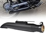 VELLOW Universal 38/40/42/45mm Matte Black Motorcycle Slash Cut Muffler Exhaust Silencer Pipe For Harley XV950 M800 1200 Custom XL883 Decorate