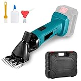 Cordless Sheep Shears, Sheep Clippers Compatible with Makita 18V, 2400RPM Electric Sheep Shearing Clippers with 2 Blades and Plastic Box, 6 Speeds Livestock Grooming Kit for Sheep Goats (NO Battery)
