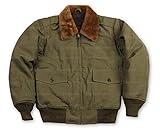 EU Fashions Mens B10 WW2 Vintage Flying B-10 Flight Bomber Jacket Military Green