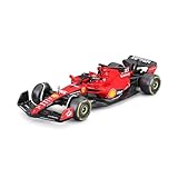 Bburago Formula 1 F1 FERRARI SF-23 With Helmet LECLERC (2023) - 1:43 Scale - Die-Cast Replica Collectible Race Car, Black