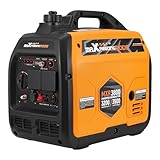 maXpeedingrods 3500W Portable Inverter Generator Petrol Silent, 4 Stroke Sine Wave Generator, Compact and Lightweight for Camping, RV Travel,Home