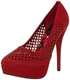 Iron Fist Women's Queen of Hearts Platform Pump, Red, 5 UK