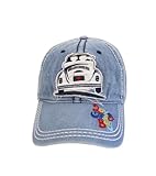 BRISA VW Collection - Volkswagen Baseball Cap Military Cap Hat Headwear with Beetle Bug Motif (Love That Bug/Blue)
