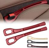 WENINETIES 2 Pcs Car Seat Gap Filler Organiser for Subaru WRX STI 2014-2017, Vehicle Mounted Gap Leak Proof Filling Strip Car Seat Gap Plug Strip,Red