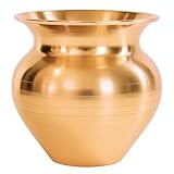 Home Genie Pure Copper Lota Kalash for Pooja | Traditional Indian Water Pot for Religious Rituals, Vastu, Temple Decor & Spiritual Use – 40g – Handmade Finish