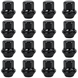 Bohaner 16Pcs M12x1.5 Wheel Nuts 19mm Hex Alloy Wheel Nuts Black Closed End M12x1.5 Lug Nuts for Ford Focus MK1 MK2 MK3 ST RS Bolt Lug Stud