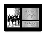 HWC Trading The Beatles Signed A4 Printed Autograph John Lennon Ringo Starr Paul McCartney George Harrison Music Gift Print Photo Picture Display