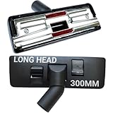 32mm Brush Head Replacement for Henry Hoover Attachments | 300mm Extended Neck Floor Brush Dual Pedal Compatible | High-Performance Vaccuming and Easy Handling on All Floors