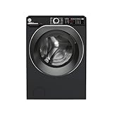 Hoover H-WASH 500 11kg Freestanding Washing Machine, 1400 RPM, A Rated, ECO‑Power Inverter Motor, hOn App, 60 Programmes, Care Dose, Power Care System, Black, 60x62x85 cm ‑ HW 411AMBCB/1-80