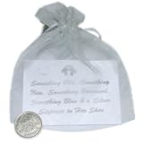 Lucky Sixpence For the bride in Organza bag (LUCK6)