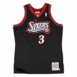 Mitchell & Ness Allen Iverson #3 Philadelphia 76ers 1997-98 Authentic NBA Jersey Black, L