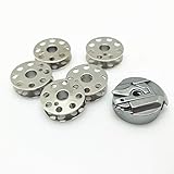 YEQIN 1pcs Bobbin Case 45751 and 5 pcs bobbins Fits Singer Featherweight Sewing Machines 221 222 301 & 301A