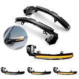 GEARCELL 1 Pair LED Dynamic Turn Signal Blinker Sequential Side Mirror Indicator Light For Jaguar XE XF XJ F-TYPE XK XKR I-PACE X250 X260