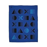 PlayStation Official Fleece Throw | Dots Design Super Soft Blanket | Perfect for any Bedroom, Blue