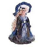 BROLEO 30cm Antique Porcelain Dolls,Victorian Porcelain Female Doll,Porcelain Collectible Doll,Home Desk Decoration