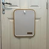 Mail More® Front Door Letter Box Catcher No Screws - White Mail Catcher for Letterbox - Post Parcel Holder - Indoor Mail Catcher - Bamboo Frame Post Holder - Draught Excluder -Letter Mail Organiser