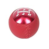 JINBINB Mugen Shift Knob 5 6 Speed M10*1.5 Racing Leather Gear Shift Knob/Fit For Hon.da Civic Accord City FD2 FN2 EP3 TYPE R DC2 DC5 AP1 AP2 (Color Name : Red five speed)