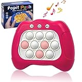 Jastown Quick push bubbles game console,Button Puzzle Pop Light Up Game,decompression breakthrough puzzle game machine,Sensory Fidget Toys for autism,Hand eye coordination game for Kids Adults(pink)