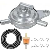 ZAMDOE GY6 50cc 150cc Vacuum Fuel Pump Petcock, 3-port valve Petcock for 125cc 60cc 80cc 139QMB for Taotao ATM50-A1 VIP50 for Thunder NQ50 for Kymco Agitity50 for Jonway for Roketa Scooter Motorcycle