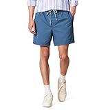 Amazon Essentials Men's 6 Inch Inseam Drawstring Shorts, Deep Blue, M