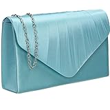 SwankySwans Women's Chantel Clutch Bag, Mint, One Size